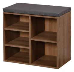 Kesper Schuhregal nussbaum Spanplatte B/H/L: ca. 29,5x48x51,5 cm