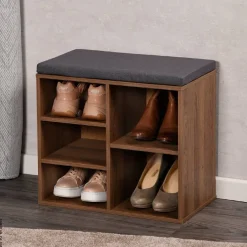 Kesper Schuhregal nussbaum Spanplatte B/H/L: ca. 29,5x48x51,5 cm
