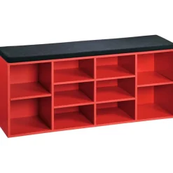 Kesper Schuhregal rot Spanplatte B/H/T: ca. 103,5x48x29,5 cm