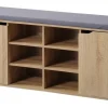 Kesper Schuhschrank mit Sitzkissen Eiche Spanplatte B/H/T: ca. 103x48x30,5 cm
