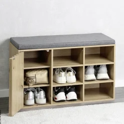 Kesper Schuhschrank natur Holz B/H/L: ca. 29,5x48x76 cm