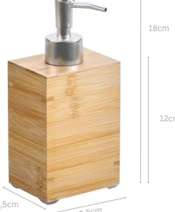 Kesper Seifenspender natur Bambus B/H/L: ca. 6,5x18x8,5 cm