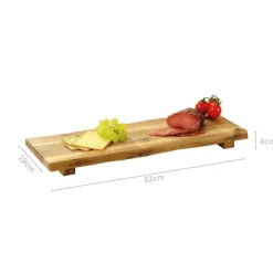 Kesper Servierbrett braun Akazie B/H/L: ca. 19x53x4 cm