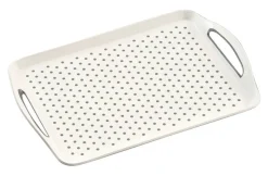 Kesper Serviertablett weiß Kunststoff B/L: ca. 32x45,5 cm