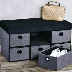 Kesper Sitzbank grau B/H/L: ca. 37,5x10x77 cm
