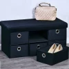 Kesper Sitzbank schwarz Polyester B/H/L: ca. 39x8,7x78 cm