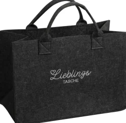 Kesper Tasche Filz grau Polyester B/H/L: ca. 25x34x50 cm