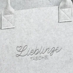 Kesper Tasche Filz grau Polyester B/H/L: ca. 25x34x50 cm