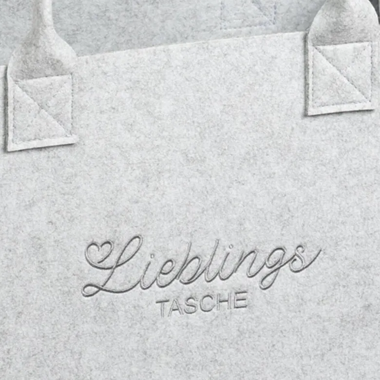 Kesper Tasche Filz grau Polyester B/H/L: ca. 25x34x50 cm