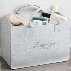 Kesper Tasche grau Polyester B/H/L: ca. 34x25x50 cm