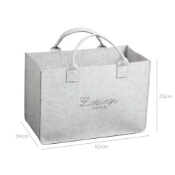 Kesper Tasche grau Polyester B/H/L: ca. 34x25x50 cm