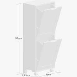 Kesper Universalschrank weiß Spanplatte B/H/T: ca. 36x89x24 cm