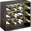 Kesper Weinregal stapelbar braun Kiefer B/H/T: ca. 50x50x25 cm