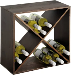 Kesper Weinregal stapelbar natur Holz B/H/T: ca. 50x50x25 cm