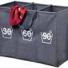 Kesper Wäschesammler grau Polyester B/H/L: ca. 36x60x74 cm