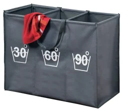 Kesper Wäschesammler grau Polyester B/H/L: ca. 36x60x74 cm