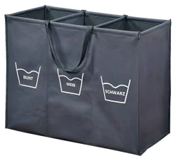 Kesper Wäschesammler grau Polyester B/H/L: ca. 36x60x74 cm
