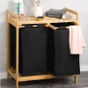 Kesper Wäschesammler natur Polyester B/H/L: ca. 33x73x64 cm