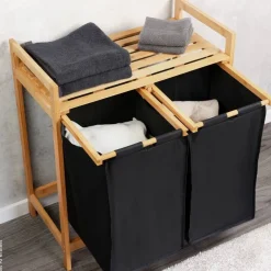 Kesper Wäschesammler natur Polyester B/H/L: ca. 33x73x64 cm