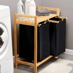 Kesper Wäschesammler natur Polyester B/H/L: ca. 33x73x64 cm