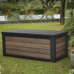 Keter Kissenbox Holzoptik Kunststoff B/H/L: ca. 72,4x64,4x155 cm