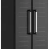 Keter Kunststoffschrank Detroit schwarz Kunststoff B/H/T: ca. 65x182x45 cm