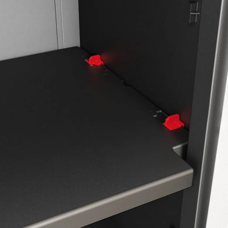 Keter Kunststoffschrank Detroit schwarz Kunststoff B/H/T: ca. 65x182x45 cm