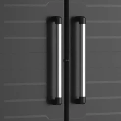 Keter Kunststoffschrank Detroit schwarz Kunststoff B/H/T: ca. 65x182x45 cm