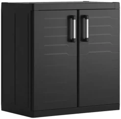 Keter Kunststoffschrank Detroit XL schwarz Kunststoff B/H/T: ca. 89x93x54 cm