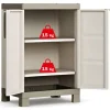 Keter Kunststoffschrank Excellence beige Kunststoff B/H/T: ca. 65x97x45 cm