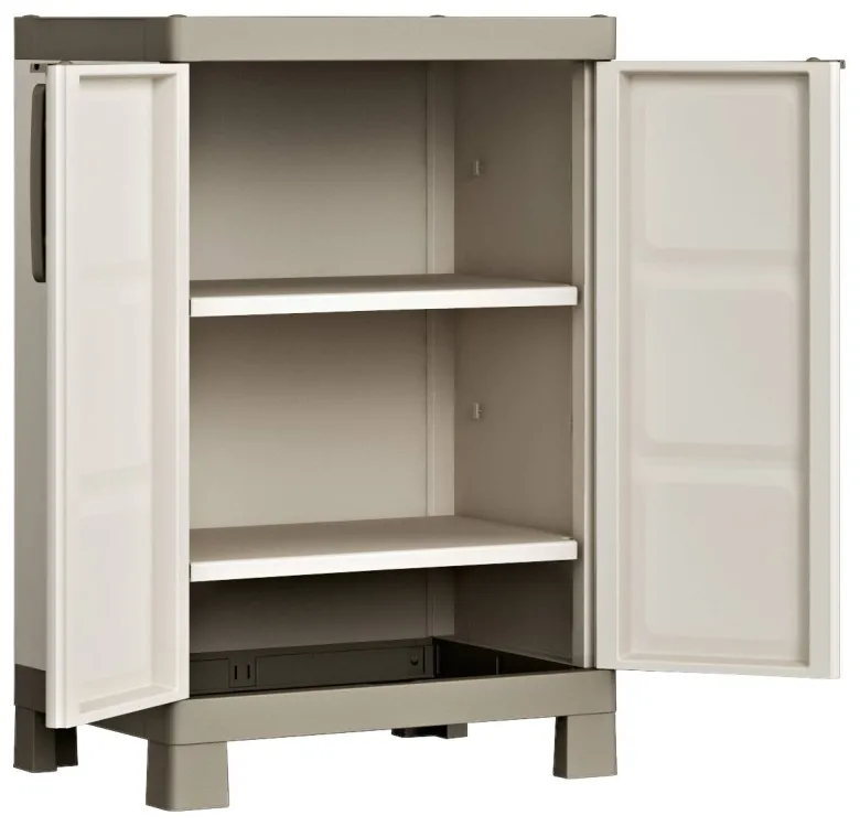 Keter Kunststoffschrank Excellence beige Kunststoff B/H/T: ca. 65x97x45 cm
