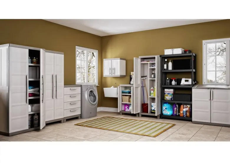 Keter Kunststoffschrank Excellence beige Kunststoff B/H/T: ca. 65x97x45 cm
