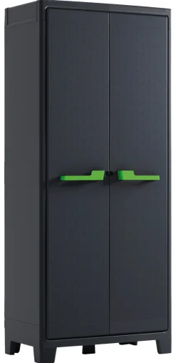 Keter Kunststoffschrank Moby grau Kunststoff B/H/T: ca. 80x182x44 cm