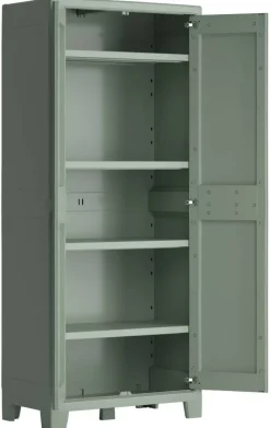 Keter Kunststoffschrank Planet Outdoor Jade Kunststoff B/H/T: ca. 80x182x44 cm