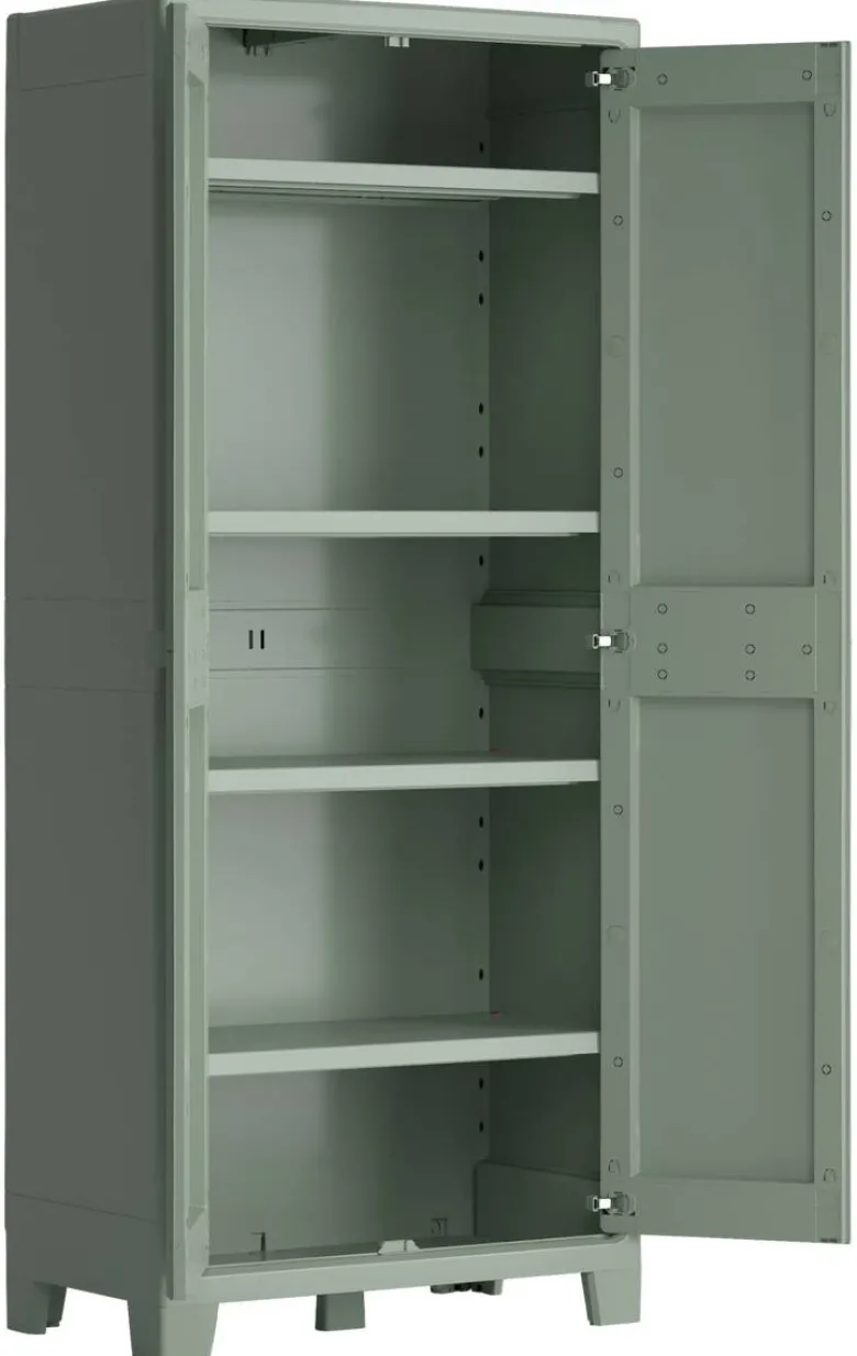 Keter Kunststoffschrank Planet Outdoor Jade Kunststoff B/H/T: ca. 80x182x44 cm