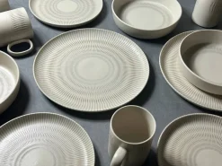 KEVOLI home Kombiservice sand Porzellan 2 tlg.