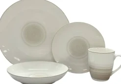 KEVOLI home Kombiservice sand Porzellan 16 tlg.