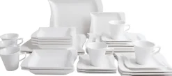 KEVOLI home Kombiservice weiß Porzellan 30 tlg.
