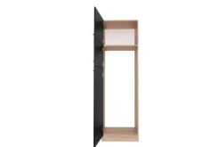Kühlumbauschrank Merle schwarz B/H/T: ca. 60x200x60 cm