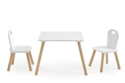Kindermöbel-Set 3er Set Pinie Nachbildung weiß B/H/T: ca. 55x43x55 cm