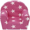 Kindersessel Laura pink weiß B/H/T: ca. 44x53x36 cm