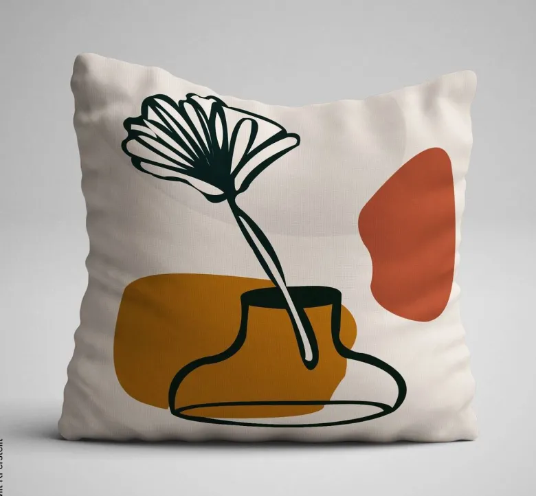 Kissenbezug mehrfarbig Polyester B/L: ca. 43x43 cm