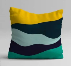 Kissenbezug mehrfarbig Polyester B/L: ca. 43x43 cm