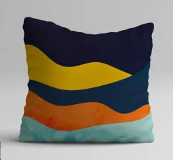 Kissenbezug mehrfarbig Polyester B/L: ca. 43x43 cm
