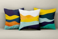 Kissenbezug mehrfarbig Polyester B/L: ca. 43x43 cm