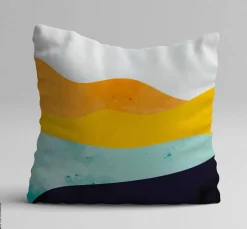 Kissenbezug mehrfarbig Polyester B/L: ca. 43x43 cm