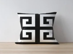 Kissenbezug schwarz Polyester B/L: ca. 43x43 cm