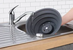 KitchBo Haushaltshelfer grau Silikon