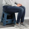 Klapphocker blau B/H/L: ca. 53x4,5x38,5 cm