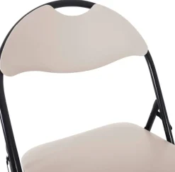 Klappstuhl Ben Cappuccino Kunstleder B/H/T: ca. 45x81x38 cm